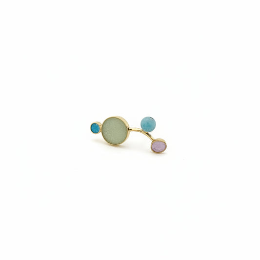 Kara. Mint and purple. Amazonite